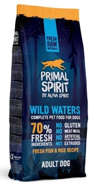 Sausā suņu barība Alpha Spirit Wild Waters Adult, zivs/rīsi, 12 kg