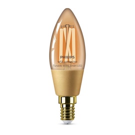 Лампочка Philips Wiz LED, C35, белый, E14, 4.9 Вт, 370 лм