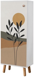 Apavu skapis Kalune Design Vegas B 956, balta, 50 cm x 38 cm x 135 cm
