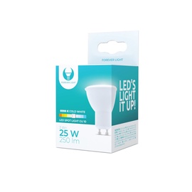 Lambipirn Forever Light LED, GU10, külm valge, GU10, 25 W, 250 lm