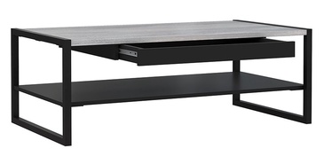 Журнальный столик Forte Grace, черный/серый, 111 см x 60 см x 40 см