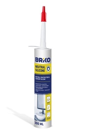 Hermētiķis Briko Neutral Silicone, 300 ml, balta