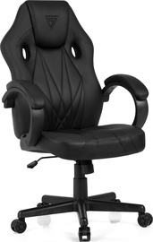 Spēļu krēsls SENSE7 Prism, 61.5 x 58 x 110 - 119 cm, melna