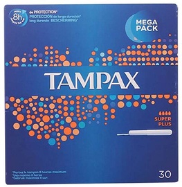 Higiēniskie tamponi Tampax Super Plus, 30 gab.