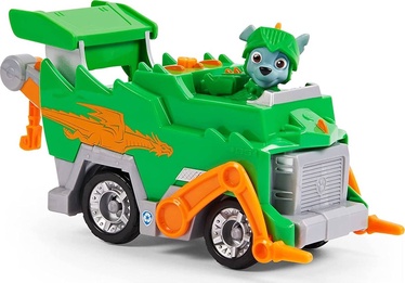 Transporta rotaļlietu komplekts Spin Master Paw Patrol Rescue Knights Rocky 6063588, zaļa/oranža