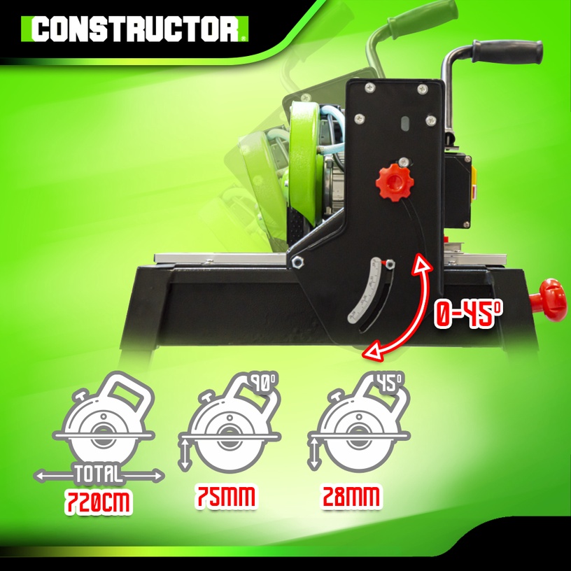 Plaadilõikur Constructor, CTRTC800-200, 800 W