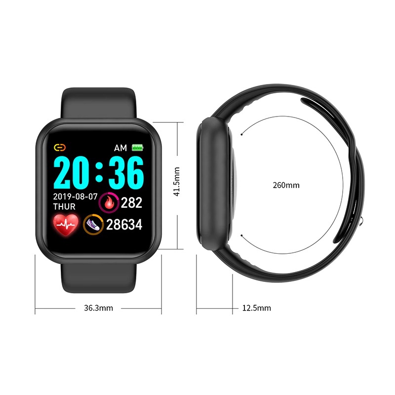 iWear M7 Фитнес Смарт-часы с Full Touch 1,3 '' IPS дисплеем изм. HR & кровяного давления / Соц. сети Зеленый