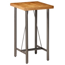 Барный стол VLX Solid Reclaimed Teak 245803, коричневый, 600 мм x 600 мм x 1070 мм