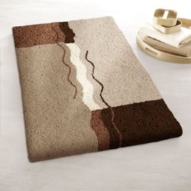 Vannitoa põrandamatt Kleine Wolke Vanessa, pruun, 550 mm x 650 mm