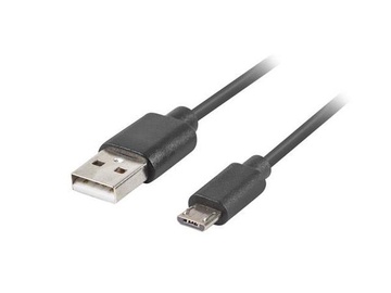 Kaabel Lanberg CA-USBA-10CC-0005-BK, must, 0.5 m