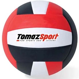 Kamuolys, tinklinio Tomaz Sport Black and Red, 5 dydis