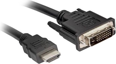 Kaabel Sharkoon HDMI - DVI-D, must, 2 m