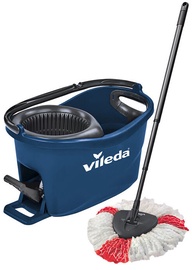 Набор для мытья пола Vileda Turbo Easy Wring & Clean, синий/черный, 15 л