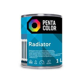 Radiatora krāsa Pentacolor Radiator, balta, 1 l