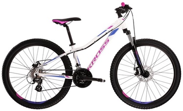 Велосипед горный Kross, 27.5 ″, XS рама, белый/розовый/фиолетовый