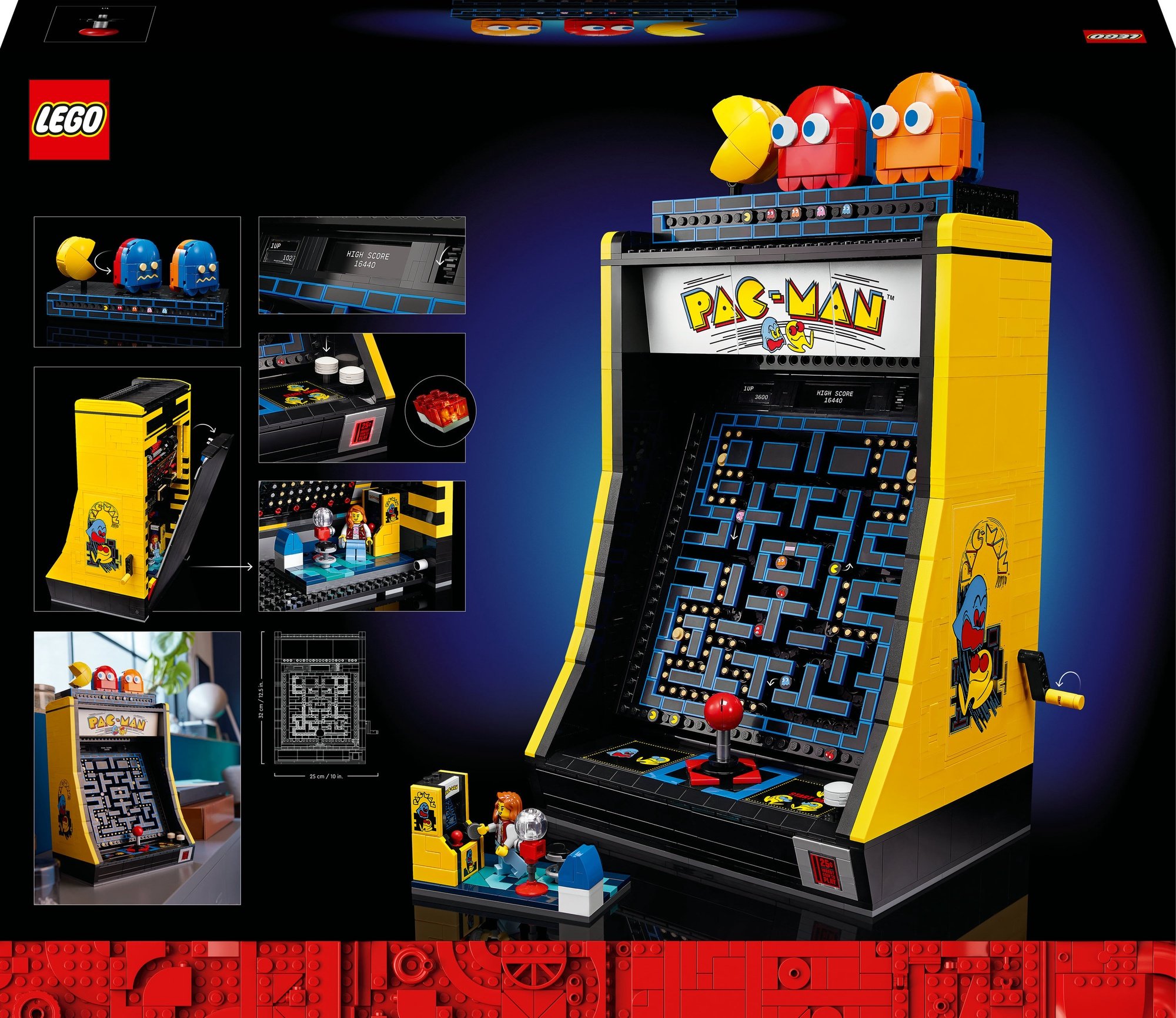 Конструктор LEGO® Icons PAC-MAN Игровой автомат 10323 - 1a.lt