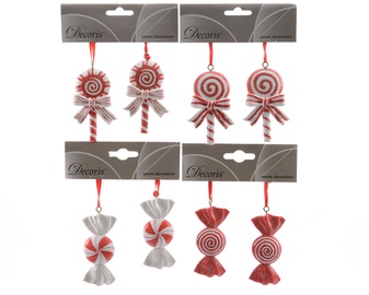 Eglītes rotājums Decoris, daudzkrāsains