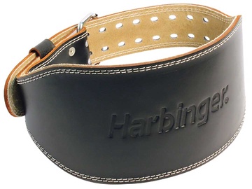 Svarcelšanas josta Harbinger 6", melna, L