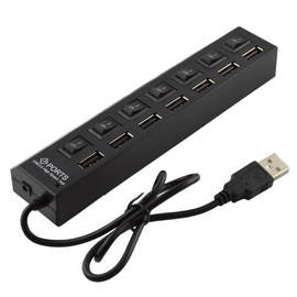 USB jaotur CoreParts 7 Ports USB 2.0 HUB MSPP74014, must