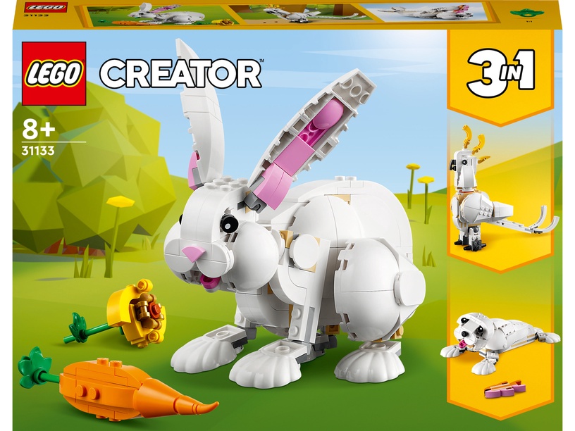 Konstruktor LEGO® Creator 3 v 1 Valgejänes 31133, 258 tk
