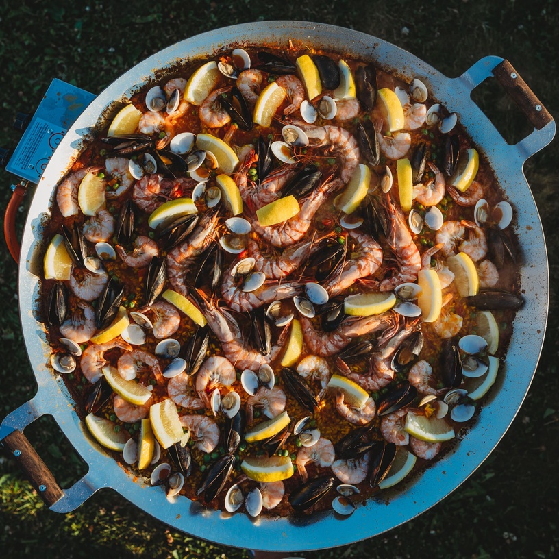 Paella valmistamise grillikomplekt GrillSymbol Pro-720, 72 cm x 72 cm