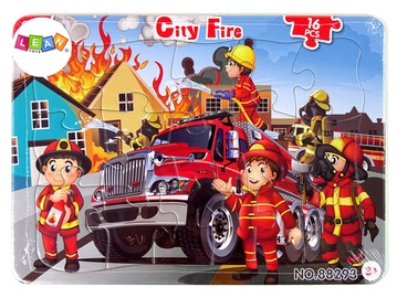 Puzle Lean Toys City Fire 14128, 25 cm x 18 cm
