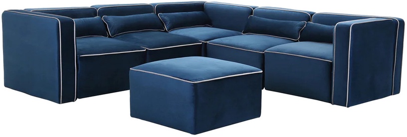 Moduļu dīvāna elements Kayoom Presley 125, tumši zila, 87 x 86 cm x 68 cm