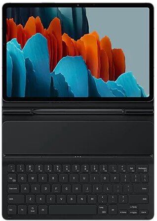 Klaviatūra Samsung DT630UBE Bookcover Keyboard for Samsung Galaxy Tab S7/S8 EN, melna, bezvadu