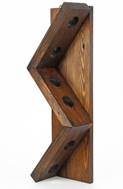 Полка для бутылок Kalune Design Wine Rack Icki005, ореховый, 120 мм x 330 мм x 600 мм
