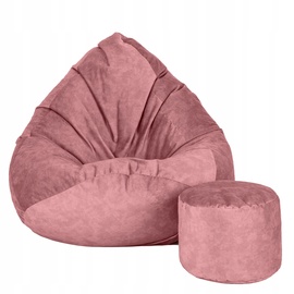 Sēžammaiss ar pufu Sako Mega Premium Terra Velour XL, rozā