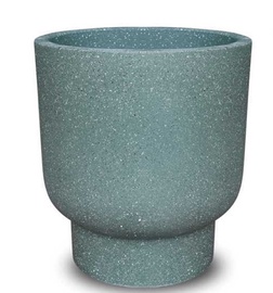 Puķu pods Domoletti RP18-134, keramika/cementa, Ø 30 cm, zaļa