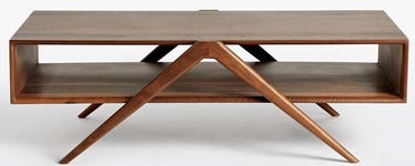 Журнальный столик Kalune Design Sezar, ореховый, 50 см x 120 см x 40 см