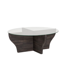 Журнальный столик Kalune Design Amphora, антрацитовый, 92 см x 92 см x 36 см