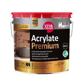 Краска для стен Vivacolor ACRYLATE PREMIUM, белый, 18 л