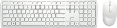 Клавиатура Dell KM5221W Pro EN/RU, белый, беспроводная