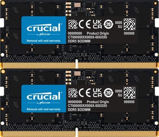 Operatīvā atmiņa (RAM) Crucial CT2K16G48C40S5, DDR5 (SO-DIMM), 32 GB, 4800 MHz