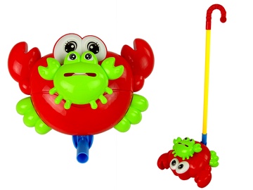 Игрушка-каталка Lean Toys Crab 12075, 54 см, красный/зеленый