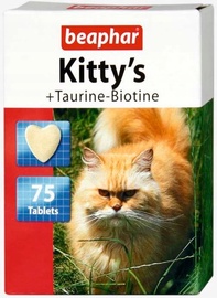Пищевые добавки, витамины для кошек Beaphar Kitty's Taurine-Biotine, 75 шт.