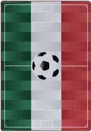 Ковер комнатные Play Soccer Stadium Italy, белый/красный/зеленый, 200 см x 140 см