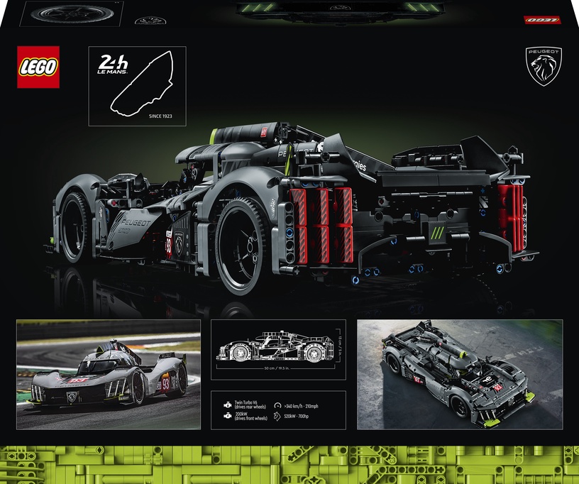 Konstruktor LEGO Technic PEUGEOT 9X8 24H Le Mans Hybrid Hypercar 42156