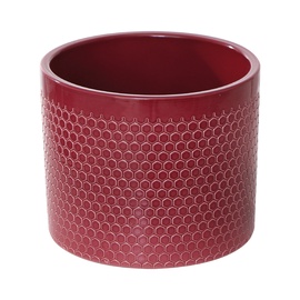 Lillepott Domoletti WALEC PLASTER MIODU, keraamiline, Ø 17 cm, punane