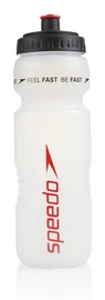 Ūdens pudele Speedo, balta/sarkana, 0.8 l