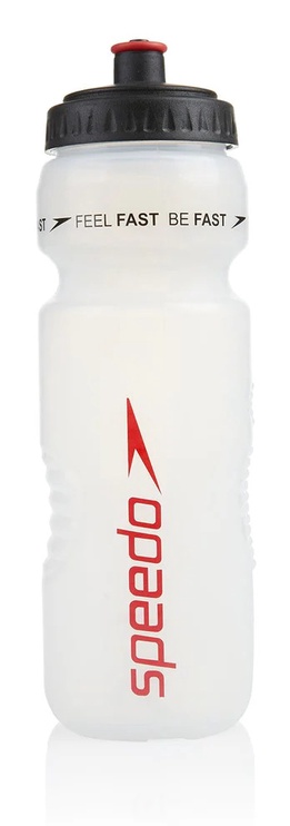 Ūdens pudele Speedo, balta/sarkana, polipropilēns (pp)/termoplastiskā gumija (tpe), 0.8 l