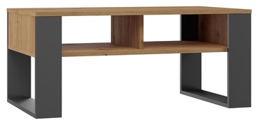 Kafijas galdiņš Top E Shop Modern 2P, ozola/antracīta, 90 cm x 58 cm x 50 cm