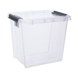 Коробка Pro Box, 53 л, прозрачный, 39 x 51 x 43.5 см