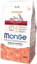 Sausā suņu barība Monge Mini Adult, rīsi/lasis, 7.5 kg