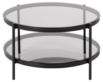 Kafijas galdiņš Actona Bayonne Round, melna, 790 mm x 790 mm x 420 mm