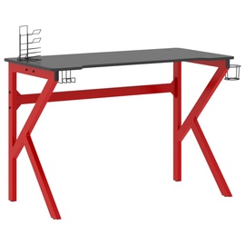 Игровой стол VLX K Shape Legs 110cm, черный/красный