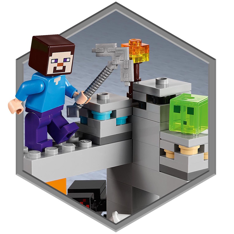 Konstruktors LEGO Minecraft “Pamestās” raktuves 21166, 248 gab.