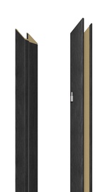 Durų stakta Domoletti, 209.5 cm x 10 - 14 cm x 1 cm, dešininė, antracito ąžuolo